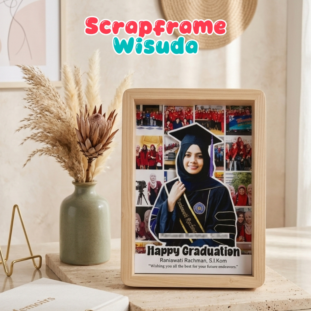 Scrapframe Custom / Hadiah Wisuda / Kenang kenangan / Kado unik / Kado aesthetic