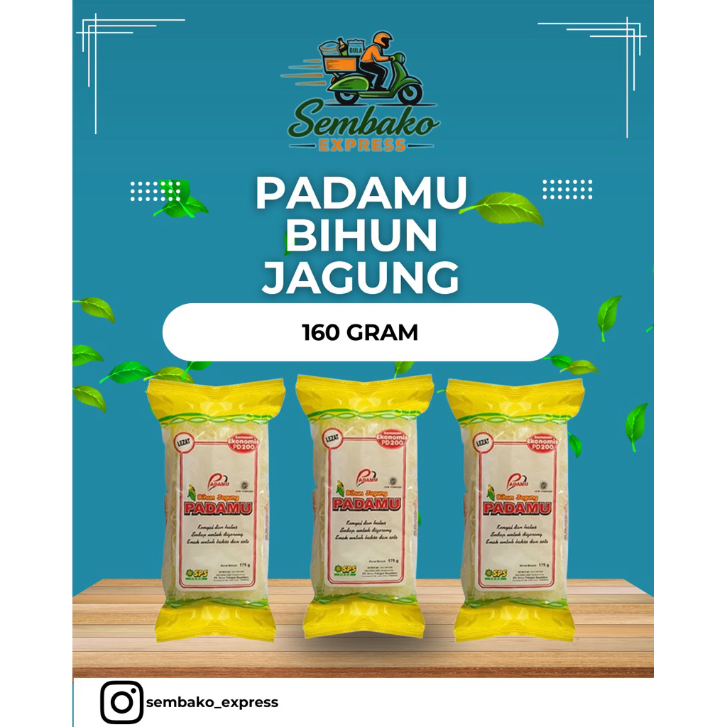 PADAMU BIHUN JAGUNG 160 GRAM - WARUNG SEMBAKO JOGJA | SEMBAKO MURAH