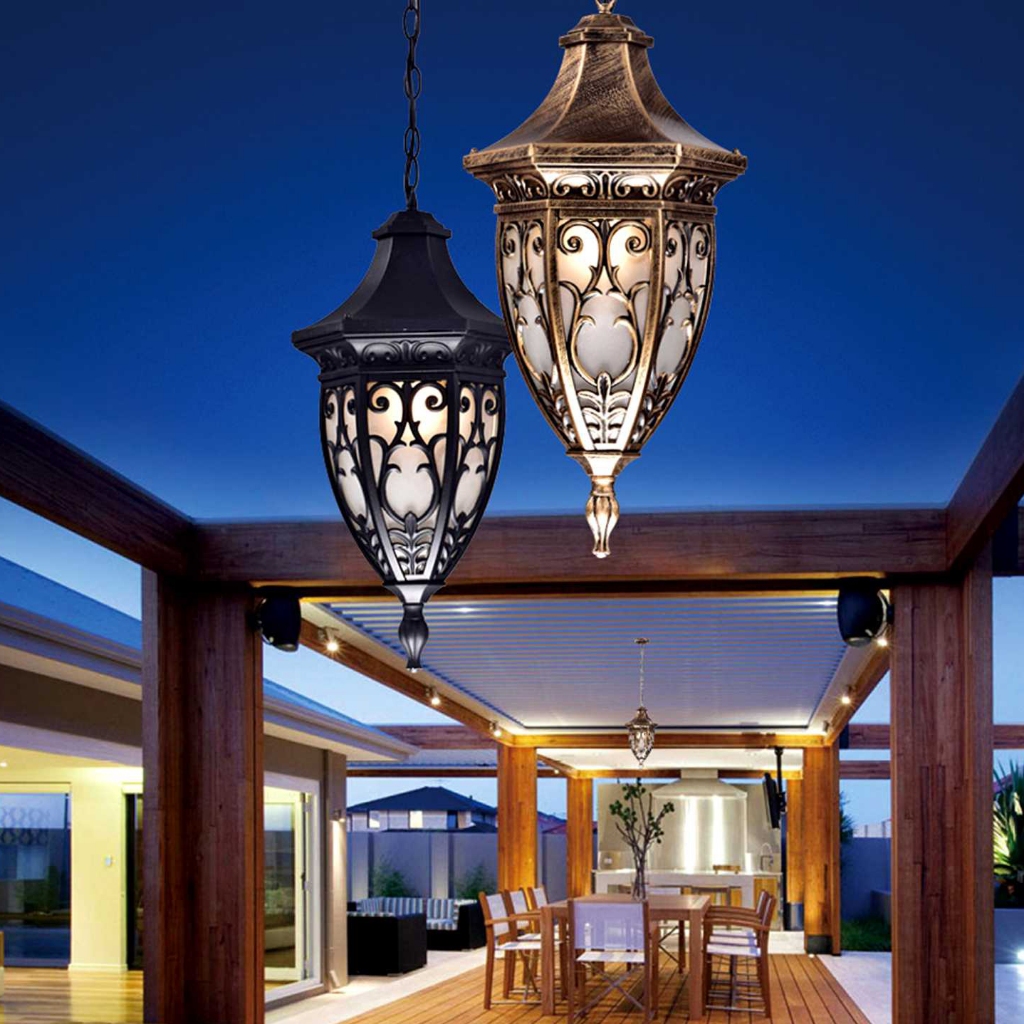 Lampu hias gantung klasik OUTDOOR CLASSIC RETRO vintage minimalis simple modern elegan waterproof pe