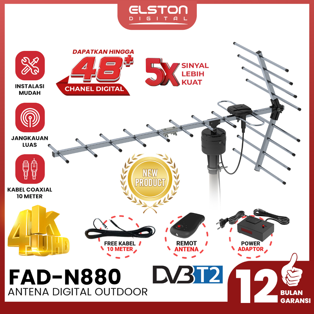 Antena Digital Remot Outdoor FAD-N880 Outdoor Antena HD TV Digital