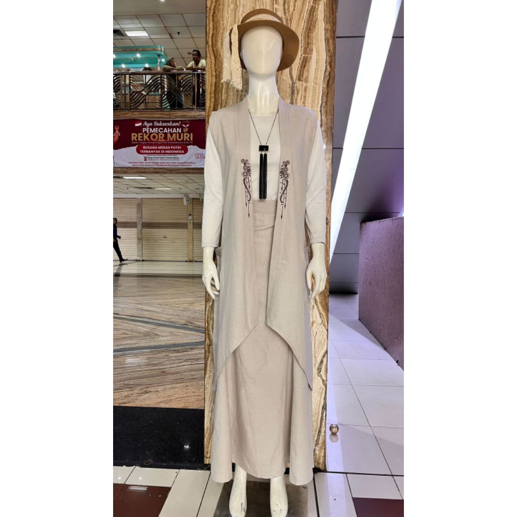 Lishana / BEST SELLER / One Set Remaja Casual Elegan Set Tunik & Rok Kekinian untuk Tampilan Modern 
