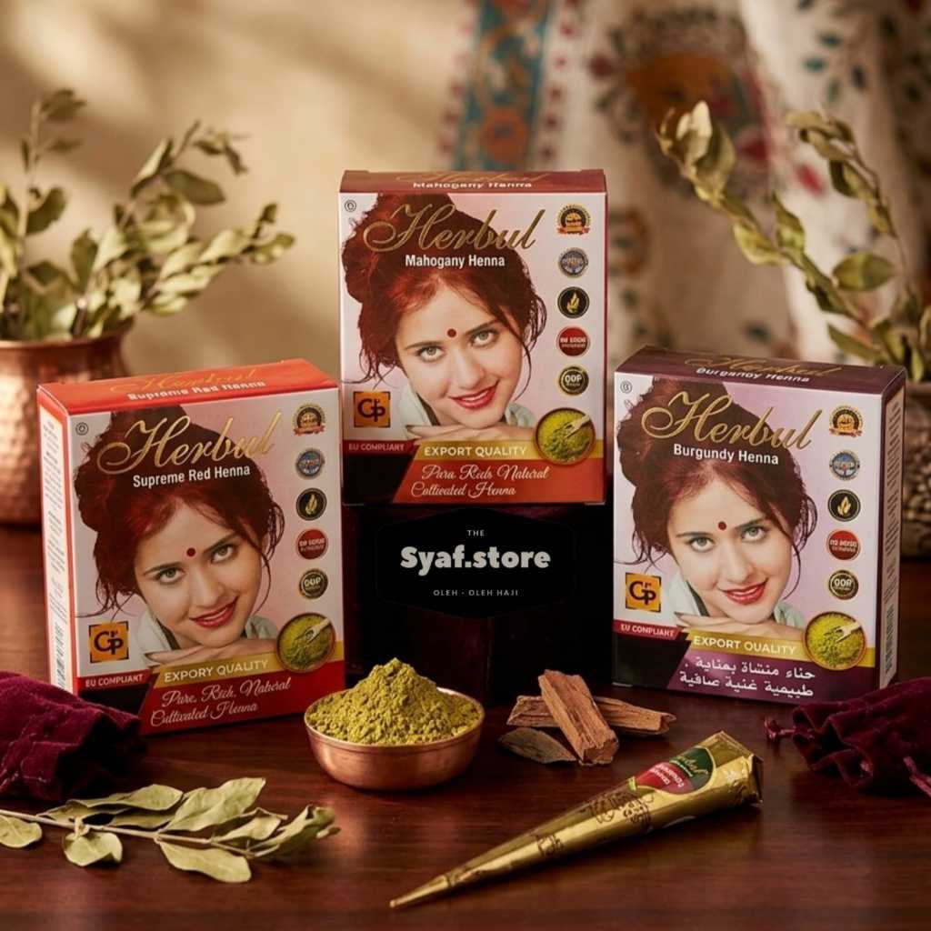 PEWARNA RAMBUT HERBUL HENNA HALAL