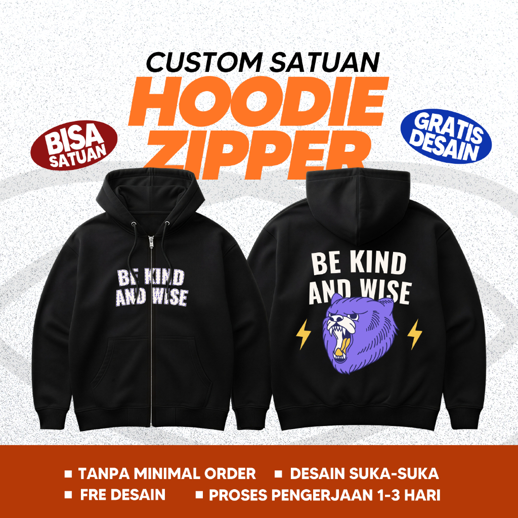 Custom Hoodie ZIpper/Jaket Hoodie Zipper/Hodie Sablon/Kaosan Apparel/Jaket Hoodie NSA/Custom Hoodie 