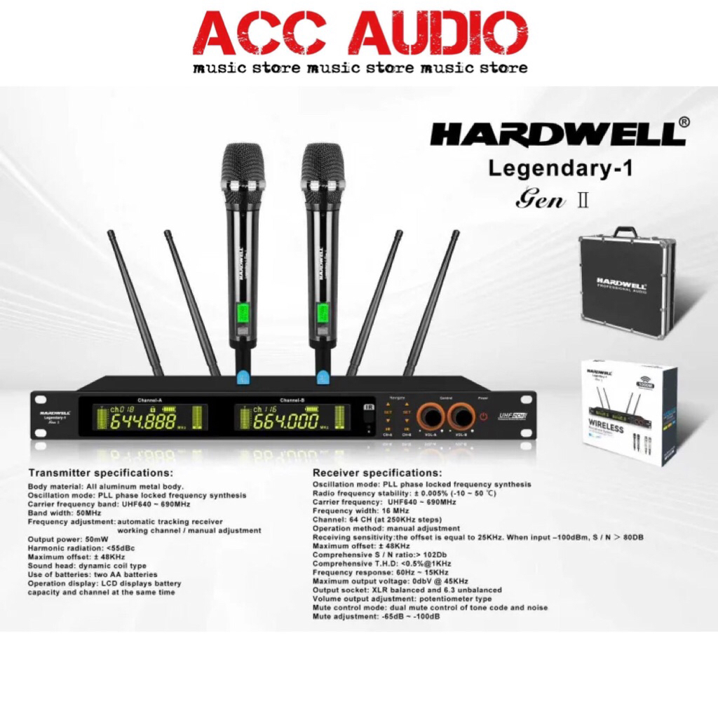 Mic Wireless HARDWELL LEGENDARY 1 Original