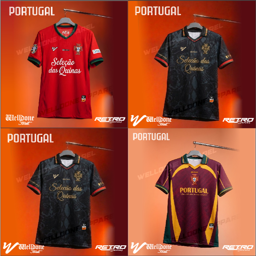 Welldone Street  Custom Kaos Jersey BAJU SUPORTER PORTUGAL / rugby / nhl /nfl /y2k /retro / streetwe