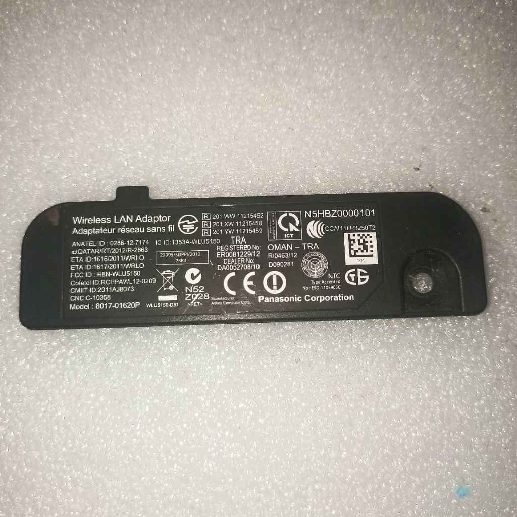 WIFI MODUL / WIRELESS LAN ADAPTOR PANASONIC TV N5HBZ0000101 ( MODEL : 8017-01620P ) ORIGINAL PANASON