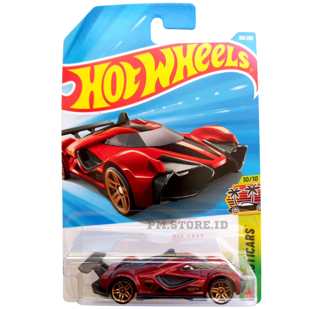Hot Wheels Mach Speeder Merah Maroon