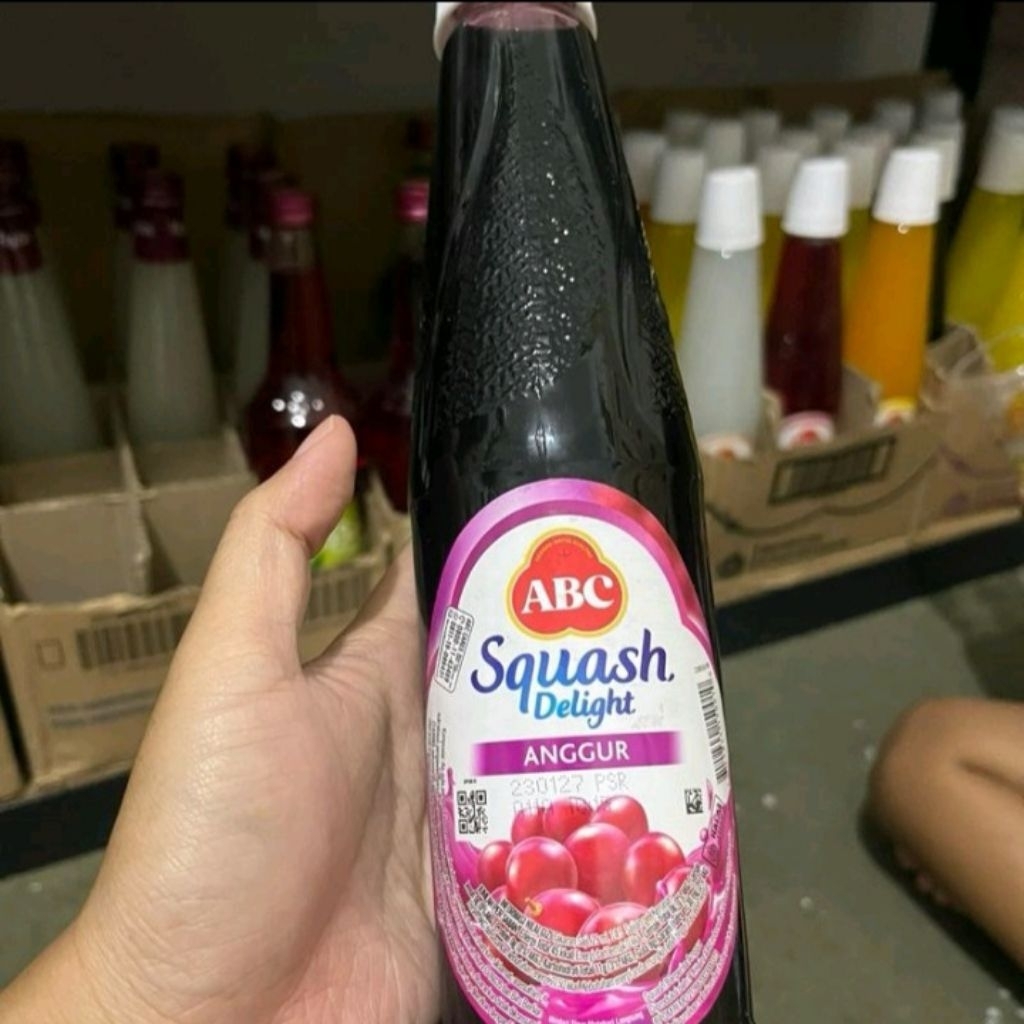 Sirup Squash ABC Anggur 450ml - Manis Segar, Campuran Minuman, Kreasi Hidangan