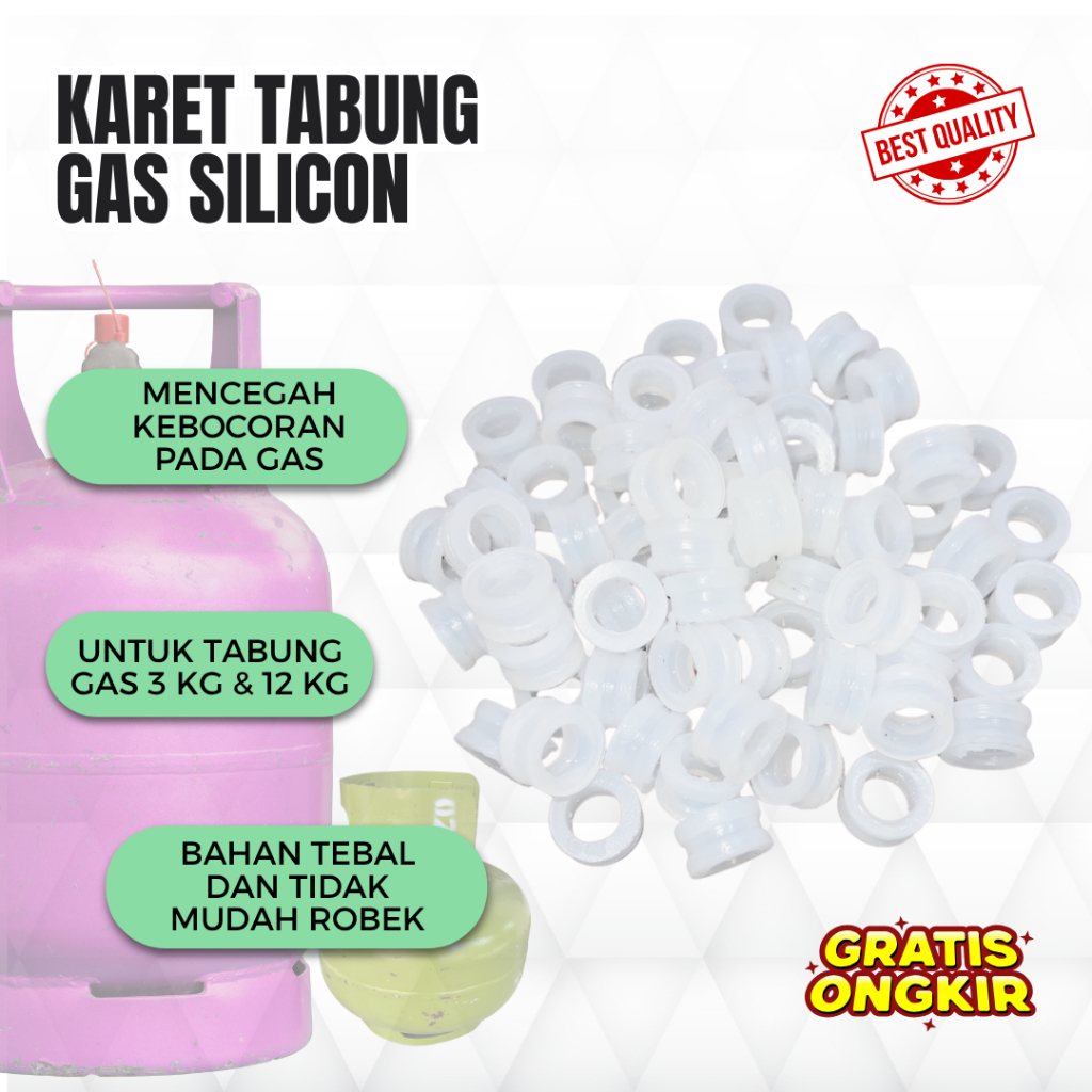 Karet Seal Tabung Gas Silicon - Gas 3 kg & 12 kg isi 20
