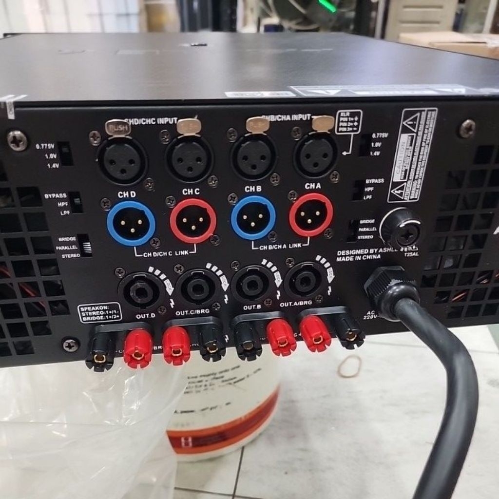 Power amplifier ashley V5pro 4 canel V5 PRO