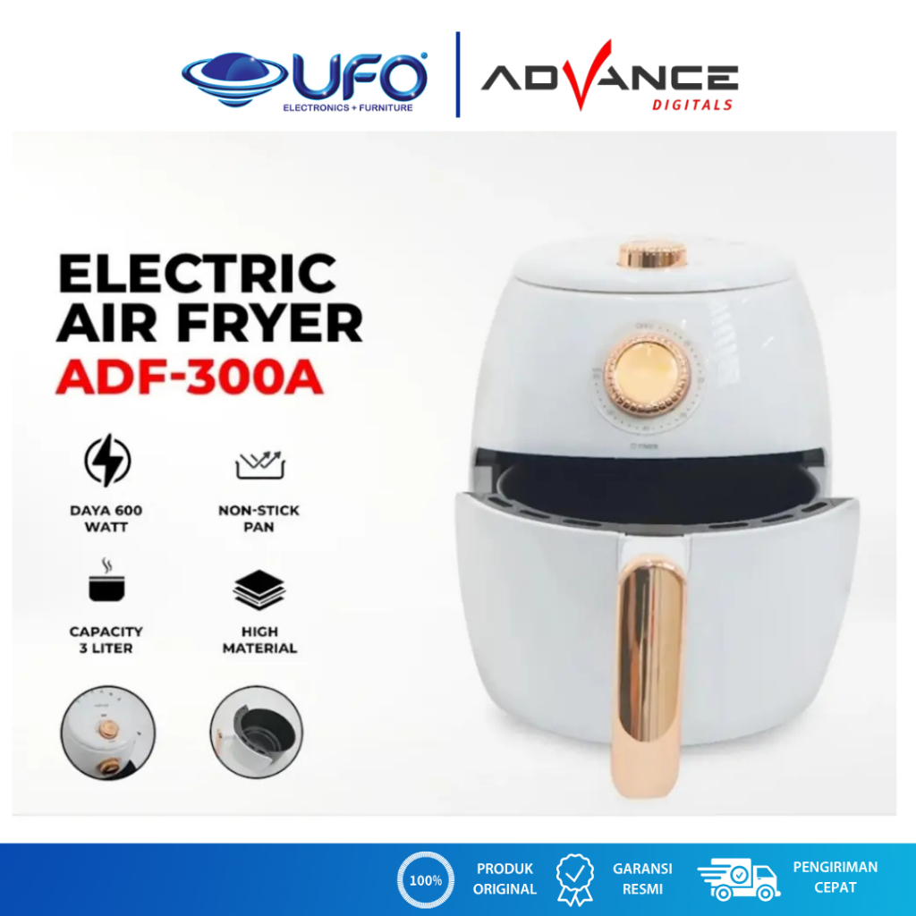 Advance Electric Air Fryer  ADF-300A 3L Daya 600 Watt
