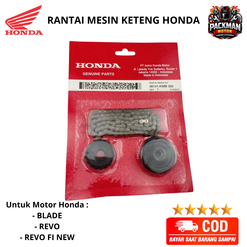 Rantai Keteng 1 Set Blade - Revo 110 Karbu - Revo Fi New - KWB ori Packman motor