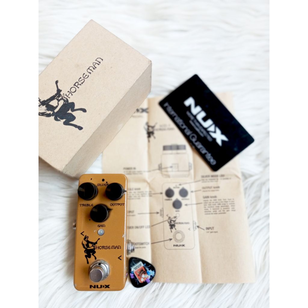 Nux Horseman Klon Centaur Overdrive pedal efek gitar bass