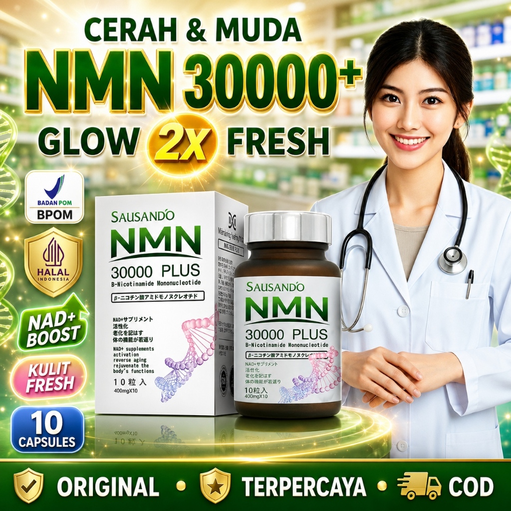 SAUSANDO Suplemen NAD+ NMN 30000 PLUS Memperlambat Penuaan Beli 5 Gratis 1