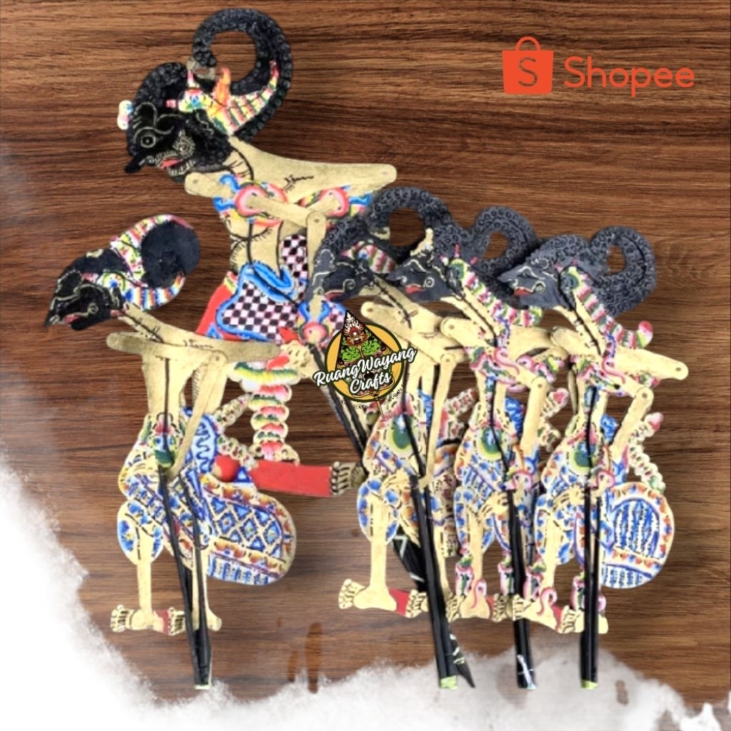 Wayang Kulit Asli Pandawa Lima 1 Set/Bundling Standar Dalang (LEBIH HEMAT & MURAH)