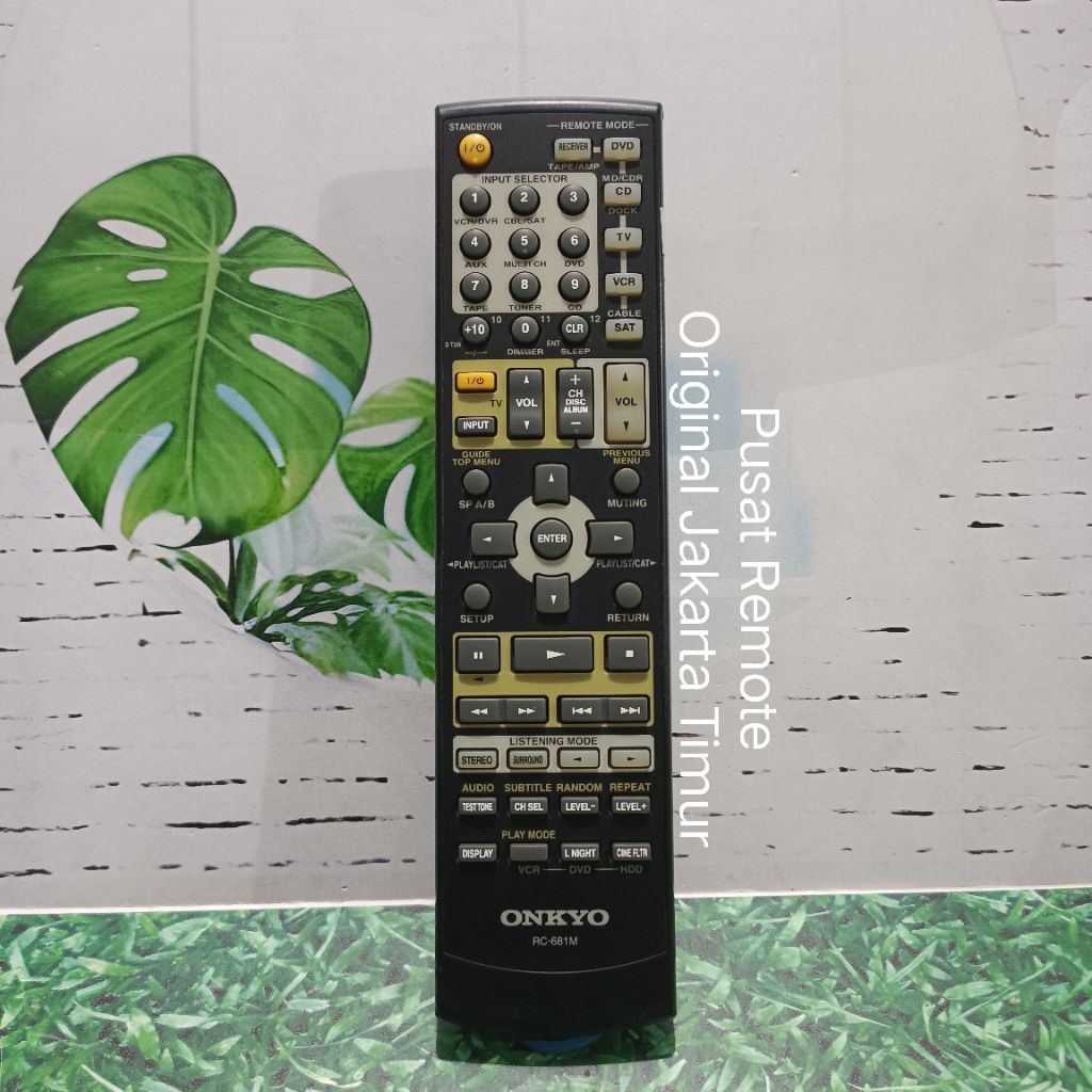 REMOTE REMOT HOME THEATER ONKYO RX-681M ORIGINAL ASLI