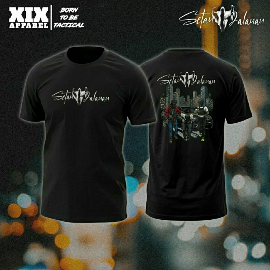 Kaos Tactical SETAN JALANAN cotton combad 24s