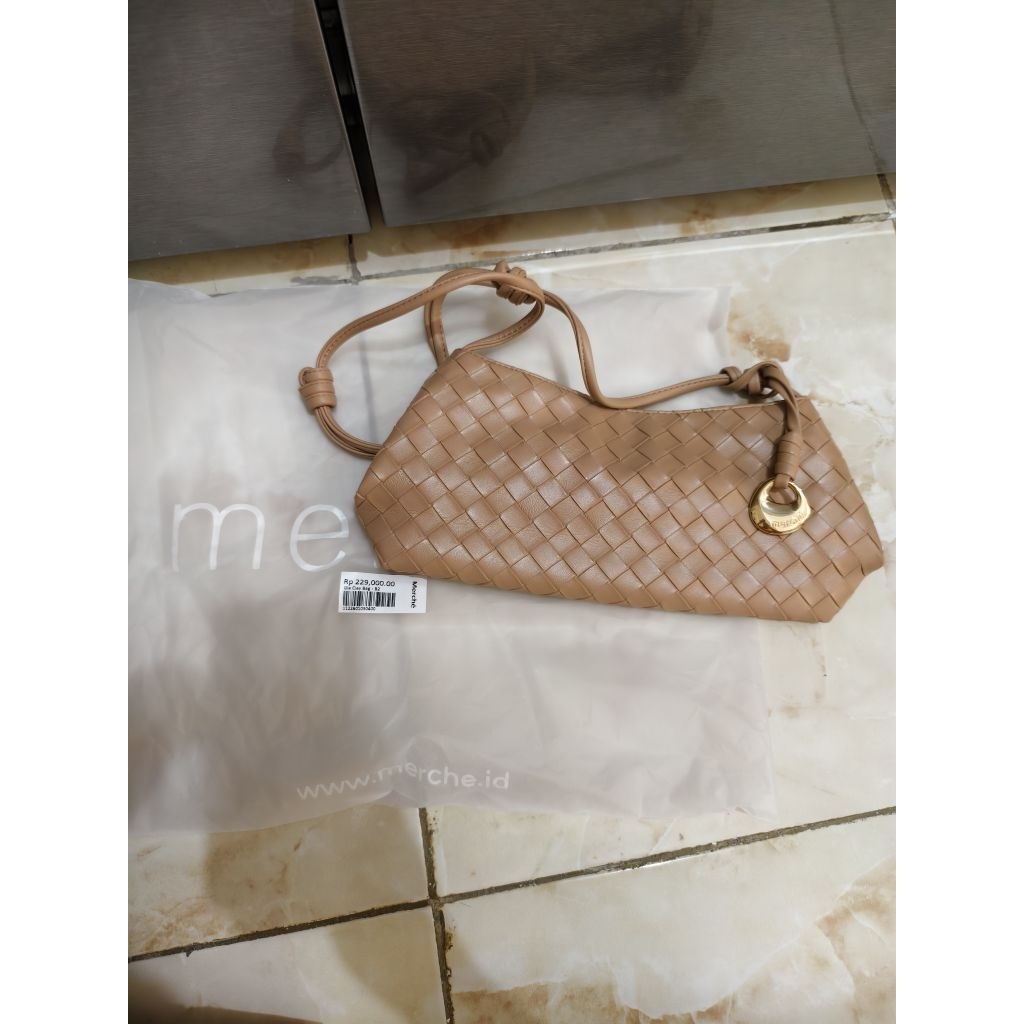 Preloved Tas Merche Gia Bag Warna Clay