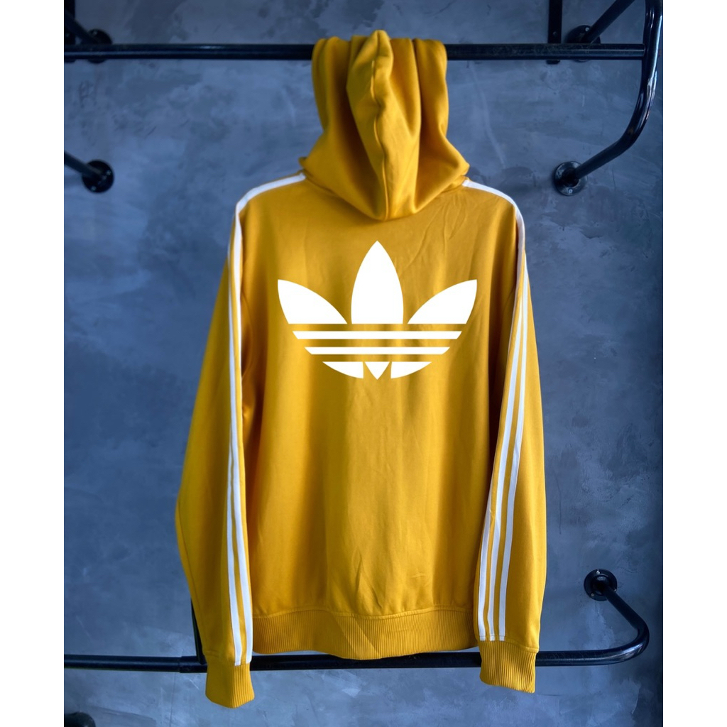 Tracktop Adidas firebird big logo mustard