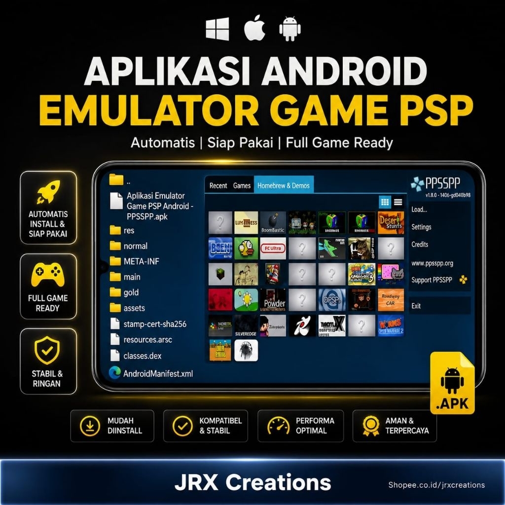 [T0364] Aplikasi Emulator PSP Android Ringan | Main Game PSP Tanpa Lag