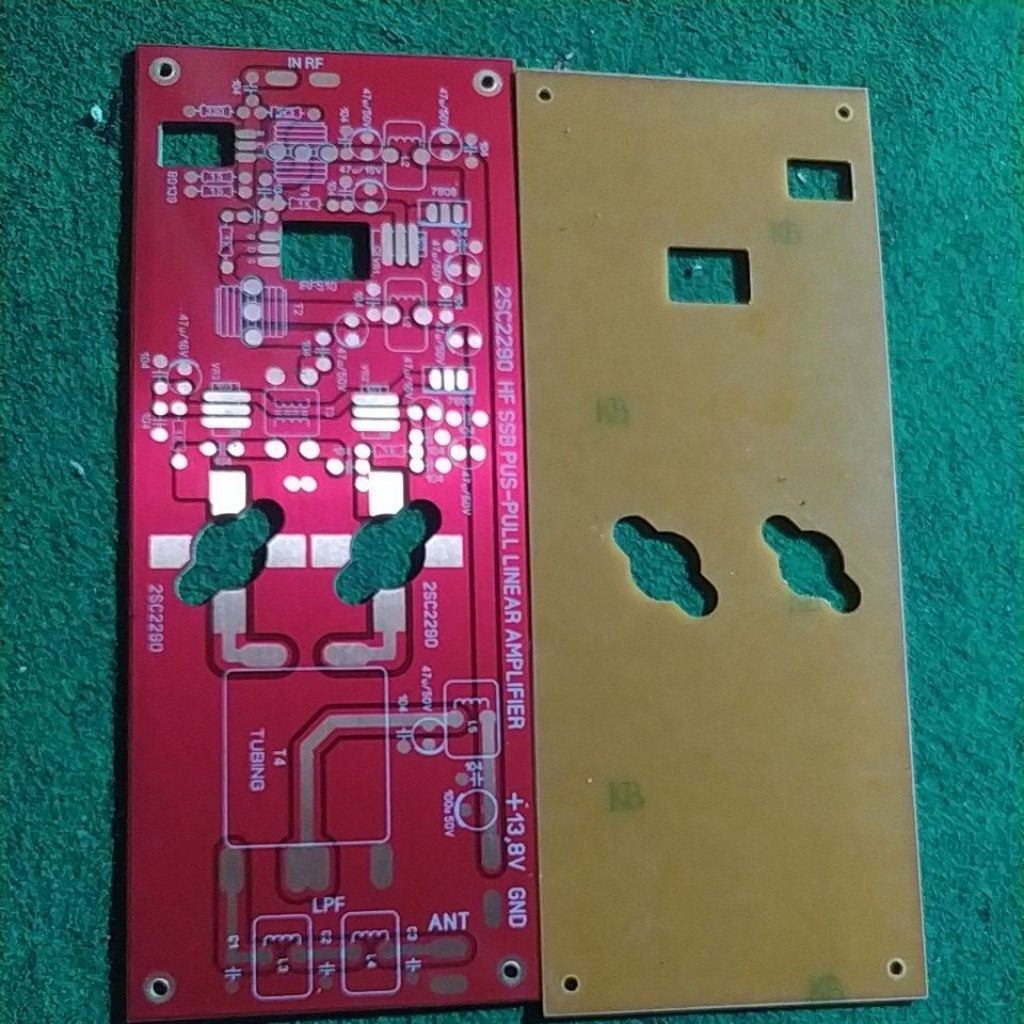pcb linier 150 watt final sc2290 hf radio ssb