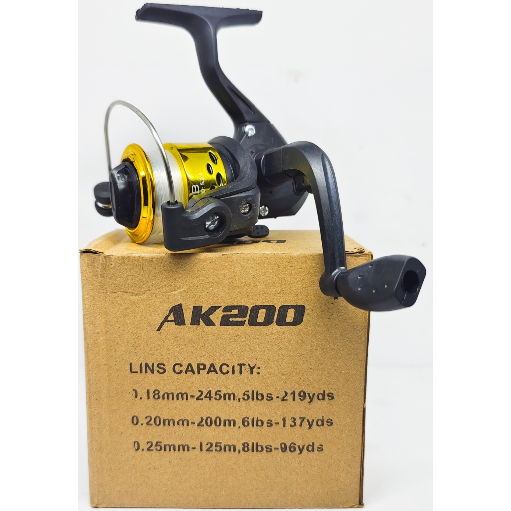 Reel Pancing Murah AK 200 (3 Bearing) bonus senar Murah