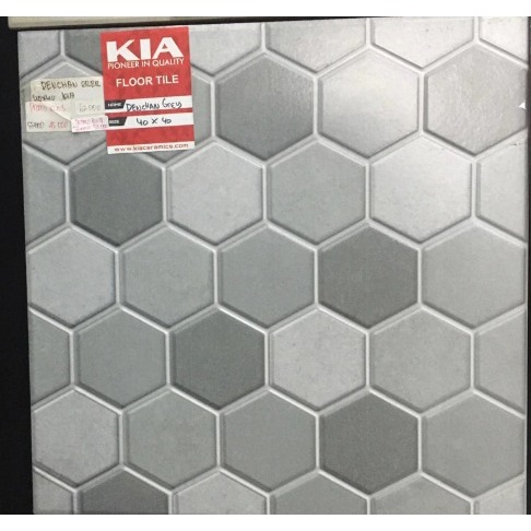 Keramik Lantai Teras 40x40 Denchan Grey KIA