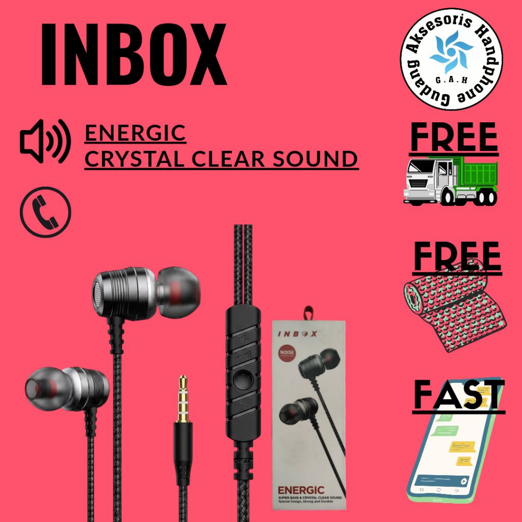 Headset Handsfree Earphone Viral Inbox Energic Sound Jernih