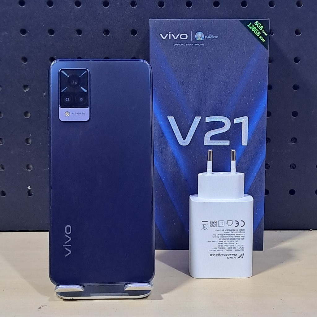 VIVO V21 8/128G SECOND FULLSET BERGARANSI