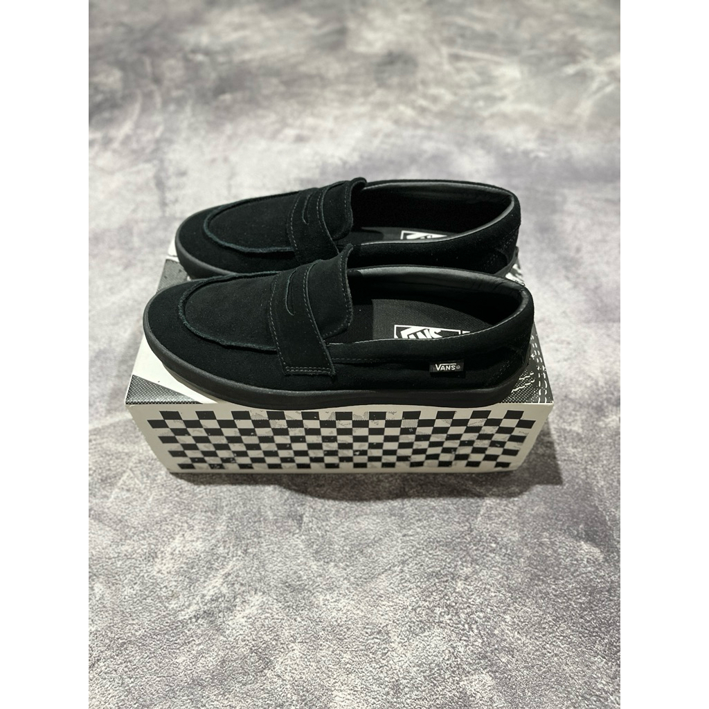 Vans Skate Loafer Suede Black Original Resmi