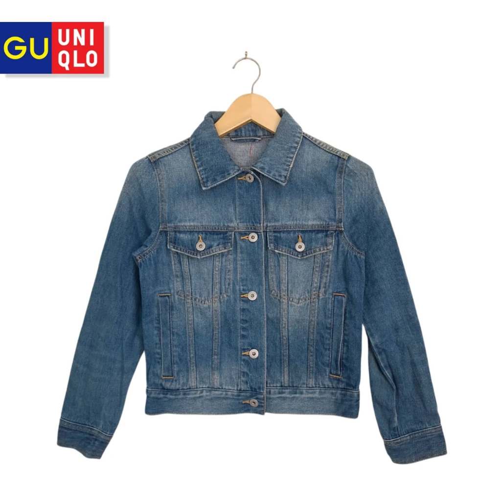 Jacket Jeans Denim GU Uni Blue Medium (KODE : B156- 12)