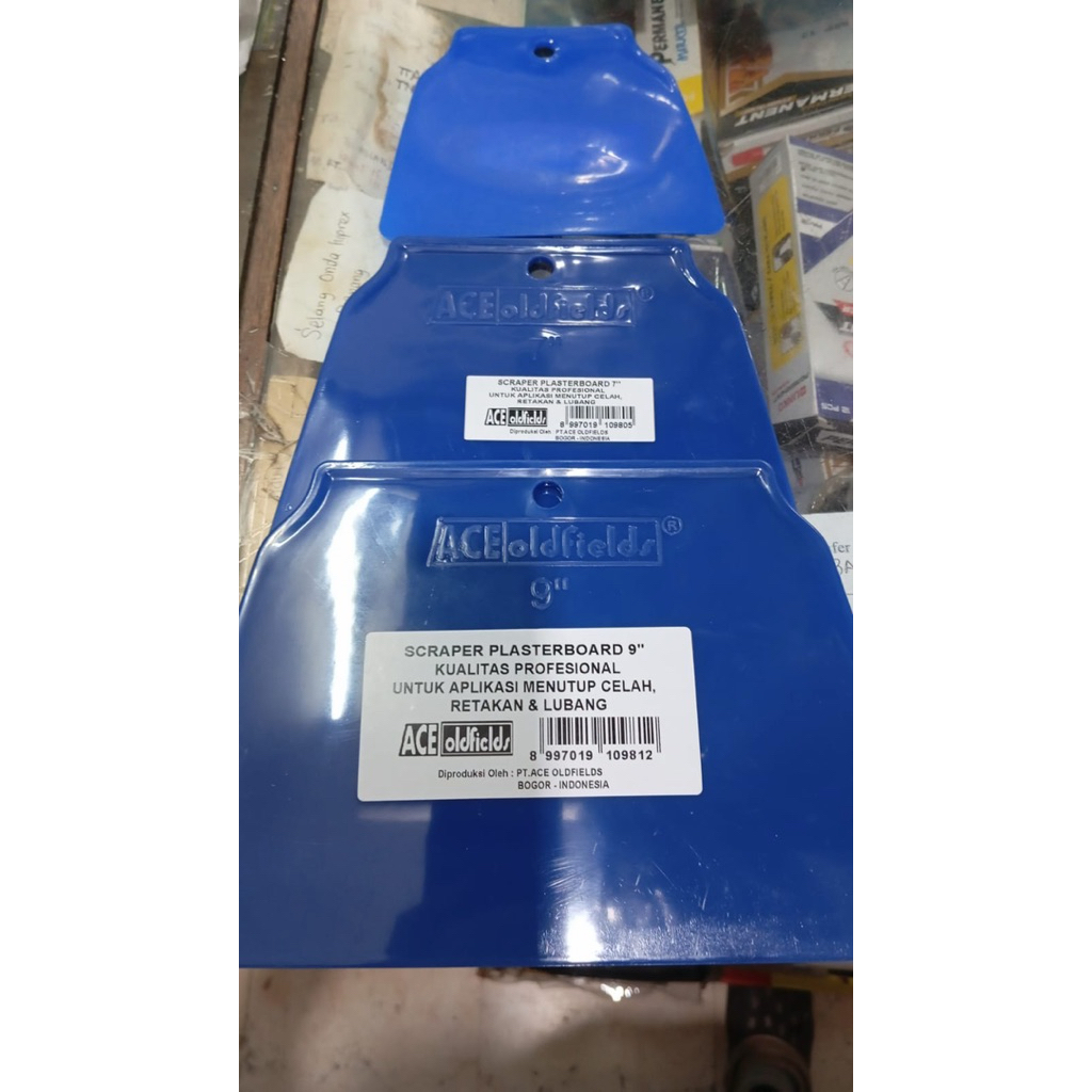 KAPE PLASTIK ACE OLDFIELDS / SCRAPER PLASTERBOARD / SCRAPER TEMBOK DEMPUL KOMPON