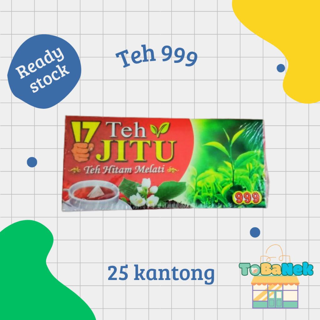Teh Celup 999 Jitu | Teh Hitam Melati 1 Box Isi 25 Kantong