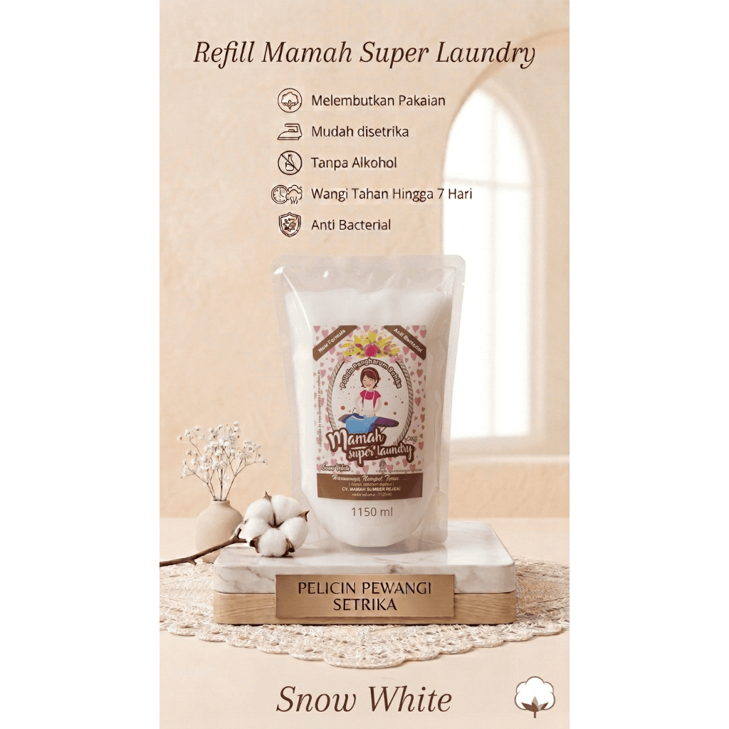 Pewangi Setrika Laundry Refill Pouch Wangi Tahan Lama