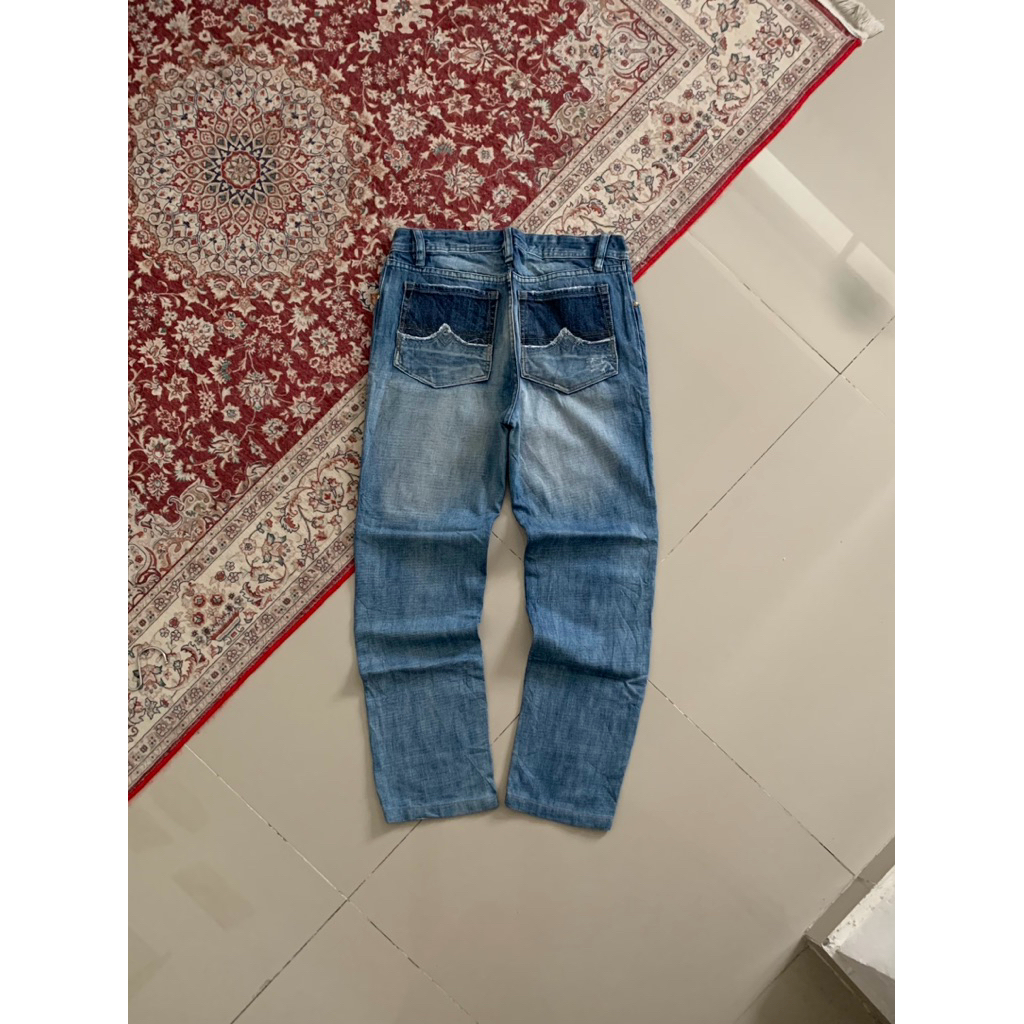 Diesel Industry Reguler Faded Blue Jeans