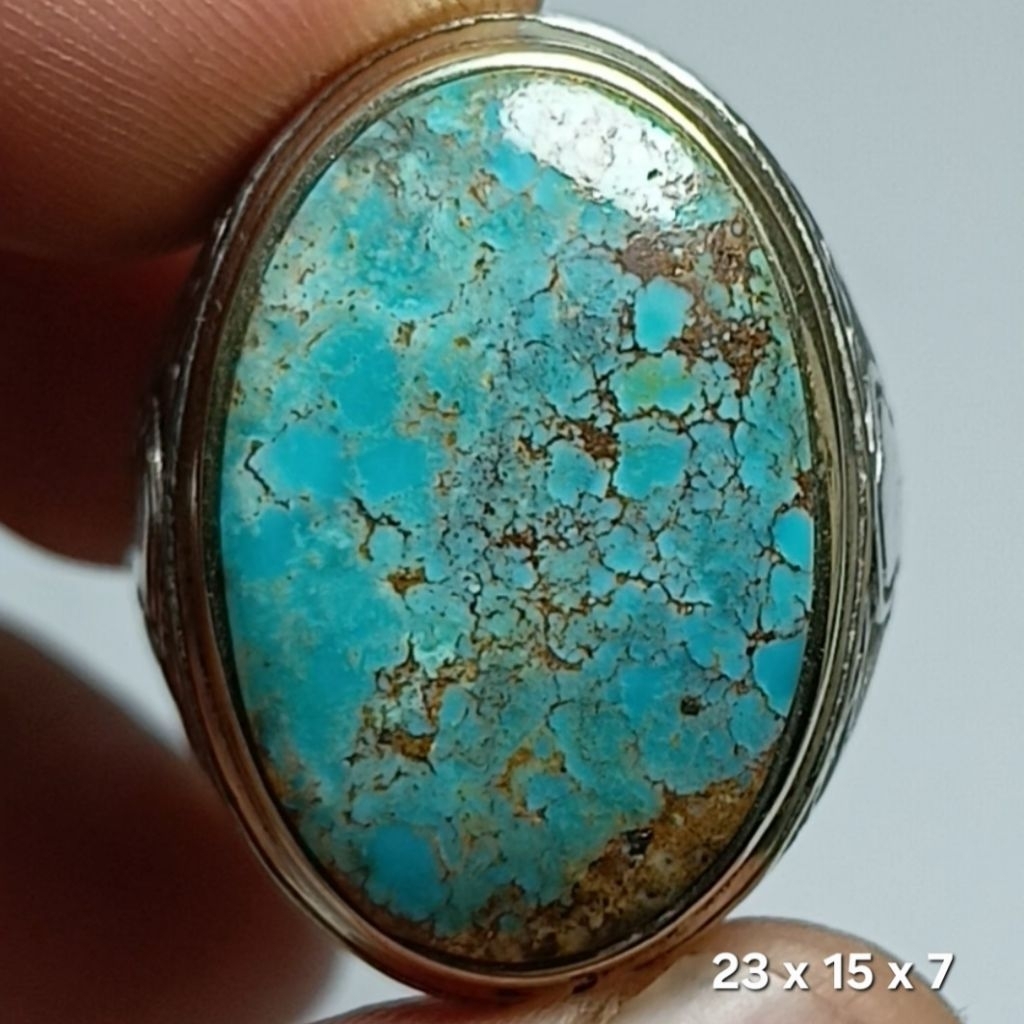 NATURAL BATU PIRUS PERSIA URAT MERAH TEMBAGA