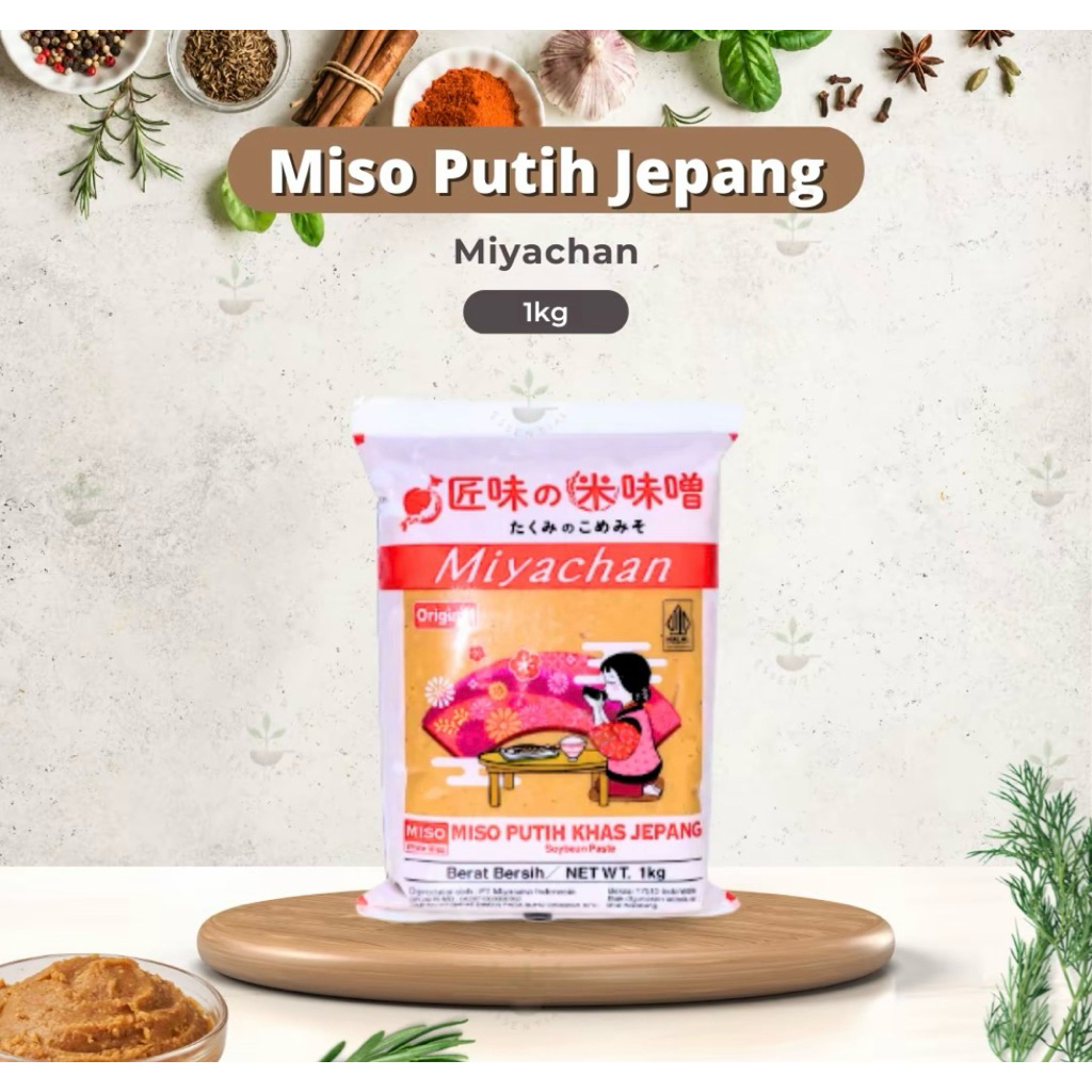 Miyachan Pasta Miso Putih Halal - Shinshuichi Mikochan Miyachan Miso Soup - Tauco Ala Jepang untuk S