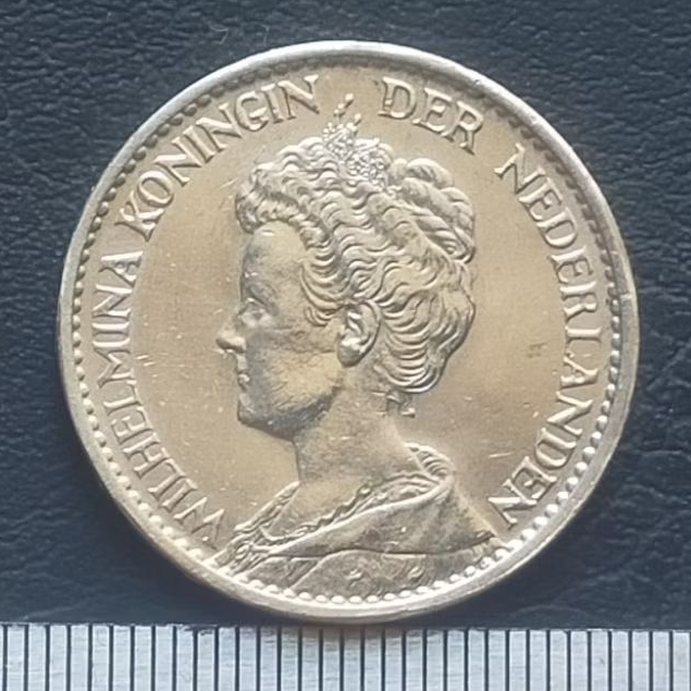 #6.WL. KOIN KUNO || KOIN PERAK || SILVER COIN WILHELMINA MANTEL 1 G TAHUN 1917