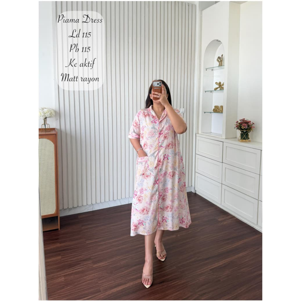 PIAMA DRESS ORIGINAL BY ANNISA FASHION // DASTER PIAMA ORIGINAL ANNISA FASHION