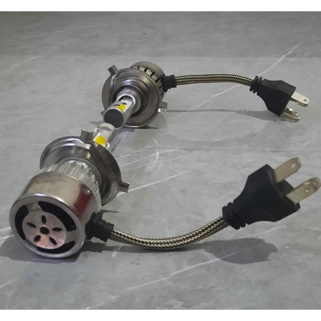 Lampu Led H4 mobil, motor warna  putih