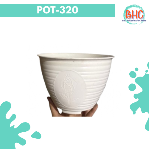 POT BUNGA 320 PUTIH NS