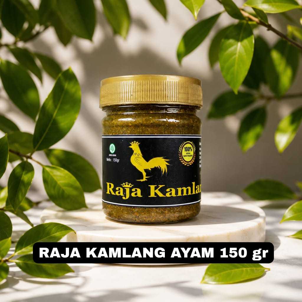 JAMU AYAM RAJA KAMLANG 150gr ( TUTUP EM4S )ASLI JAMU KAMLANG AYAM JAGO AYAM PETARUNG
