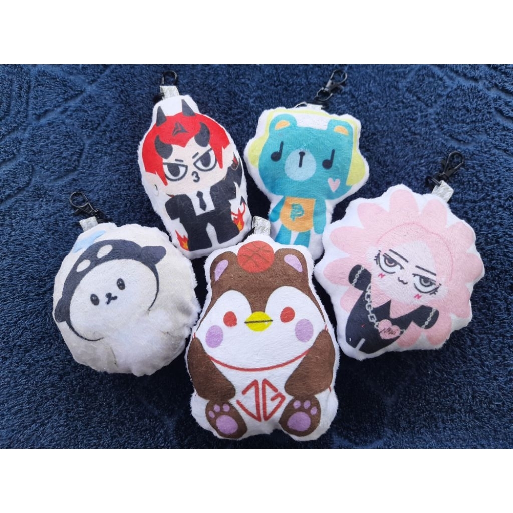 custom plushie keychain boneka size 12cm