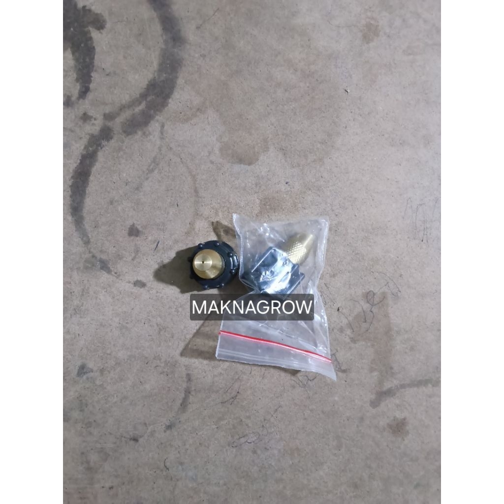 Nozzle setel tembak kuningan lubang 1 sprayer manual solo 15 liter