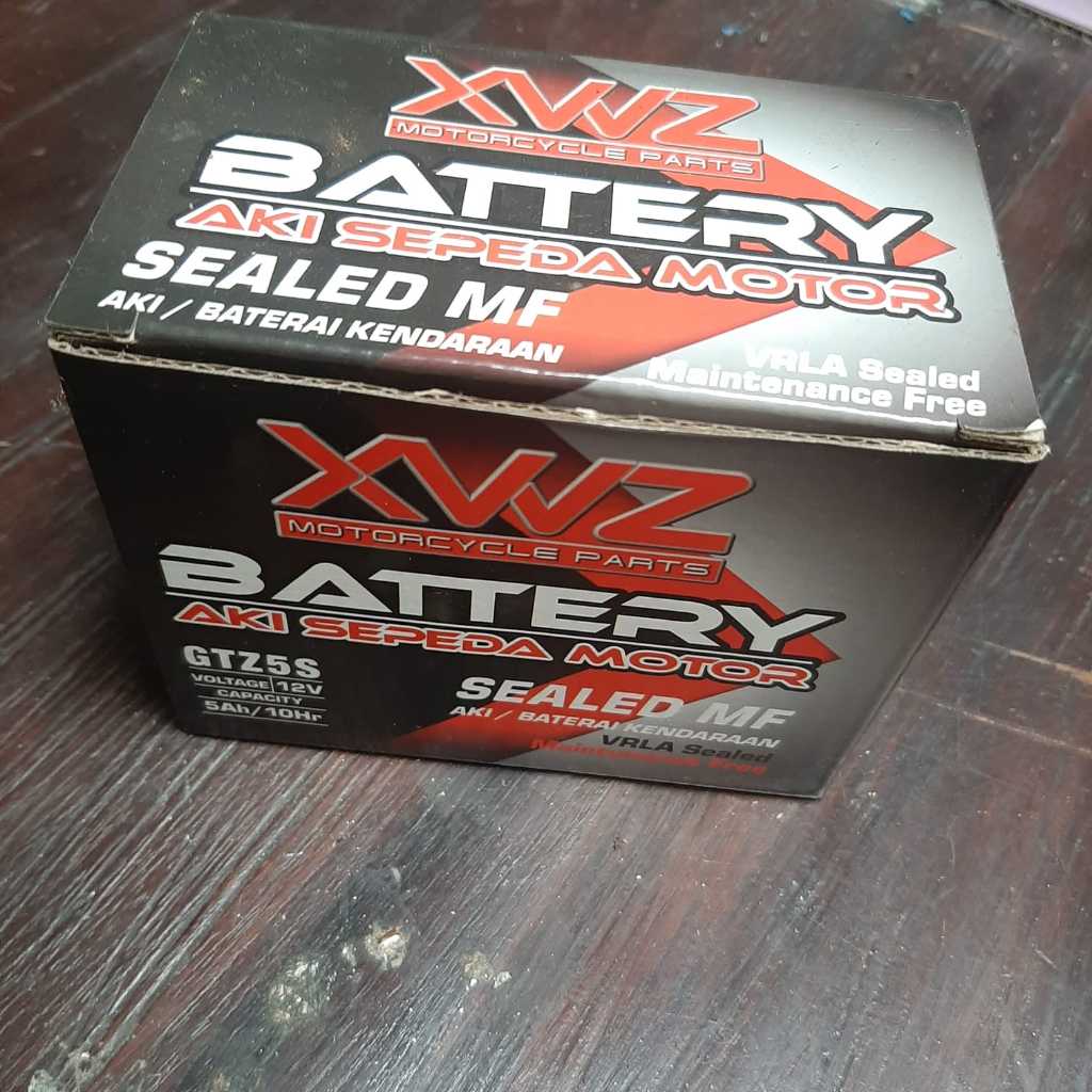 Aki Kering XWZ Accu Sepeda Motor Matic XWZ Baterai GTZ5S MF 5Ah