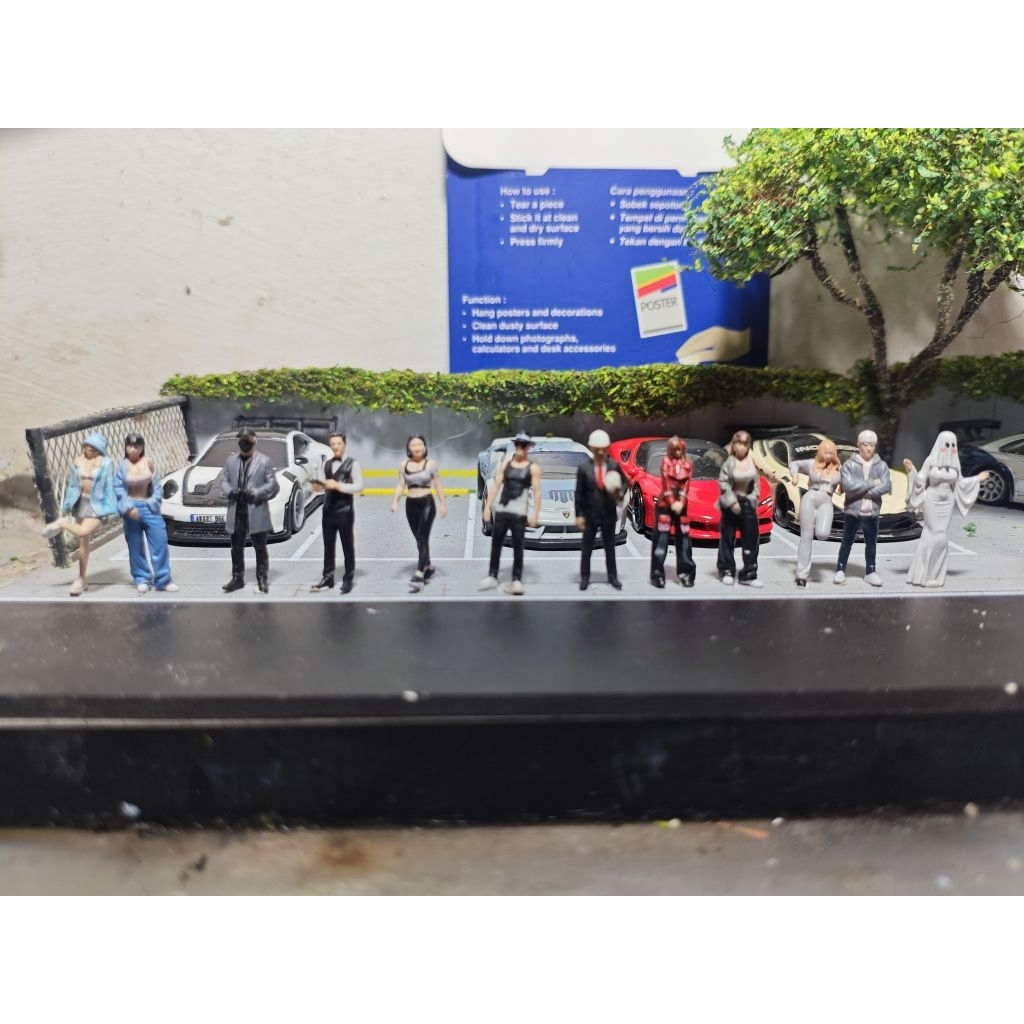 Figure 1:64 | Figure Hot Wheels | Figure Perempuan Skala 1:64