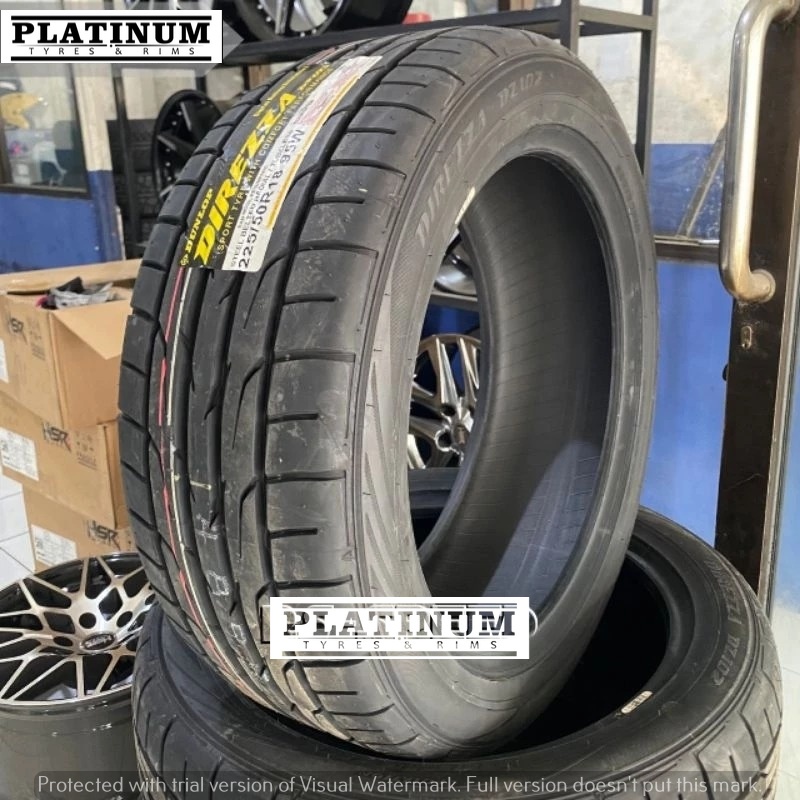 JUAL BAN DUNLOP DIREZA 225 50 R18 | BAN MOBIL MURAH AWET UKURAN 225/50 R18 MERK DUNLOP DIREZA
