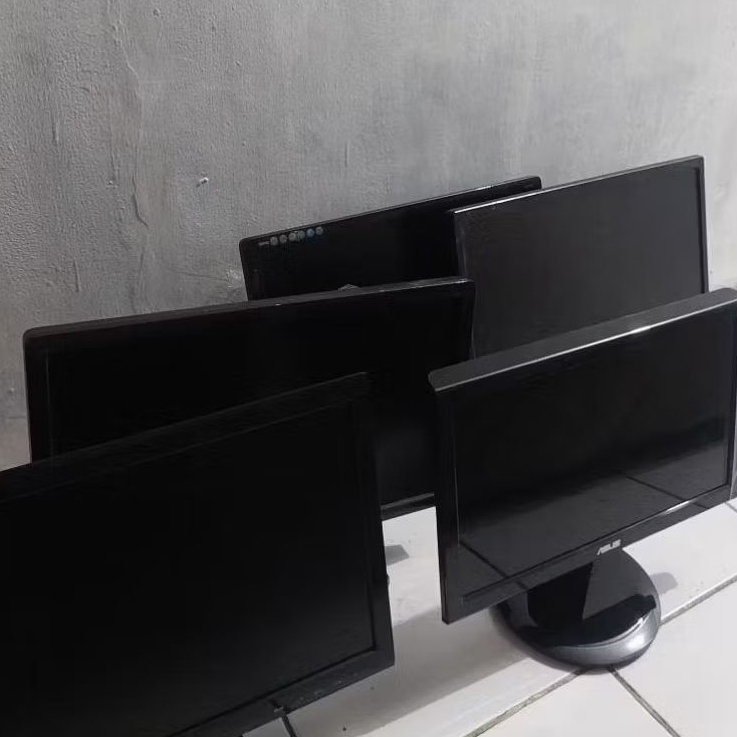 Monitor Wide 16/17/19/20 Inches Merk Random (Asus, LG, BenQ, Samsung, Dell, DLL) Garansi