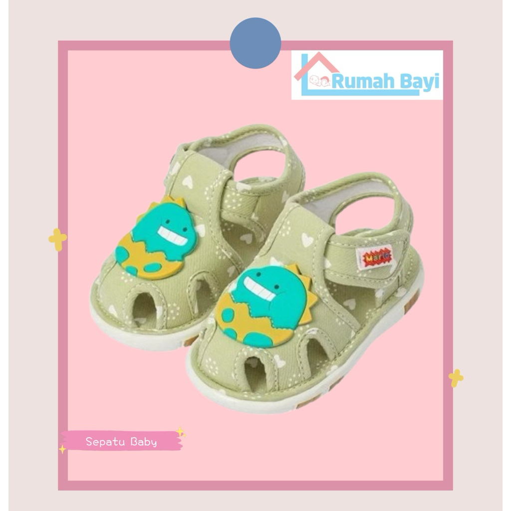 Cheerful Mario Sepatu Cit Cit Sepatu Bunyi Prewalker Bayi SEPATU46