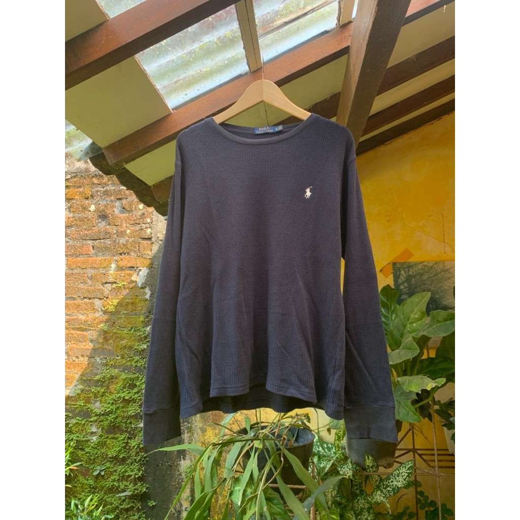 POLO RALPH LAUREN WAFFLE KNITWEAR CREWNECK